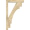 Ekena Millwork Merced Block Rough Sawn Bracket w/ Offset Brace, Douglas Fir, 4"W x 18"D x 30"H BKT0402X18X30MRC05RDF - alternate 3